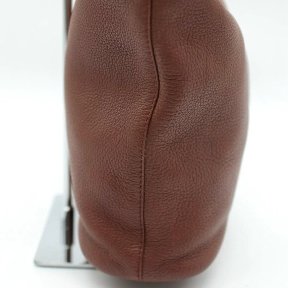 BURBERRY shoulder bag brown leather check authentic - Picture 4 of 16